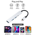Adattatore 3 in 1 8 pin con doppia USB per iPhone - immagine 5