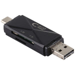 Lettore schede USB-C SD TF Micro USB a USB 2.0