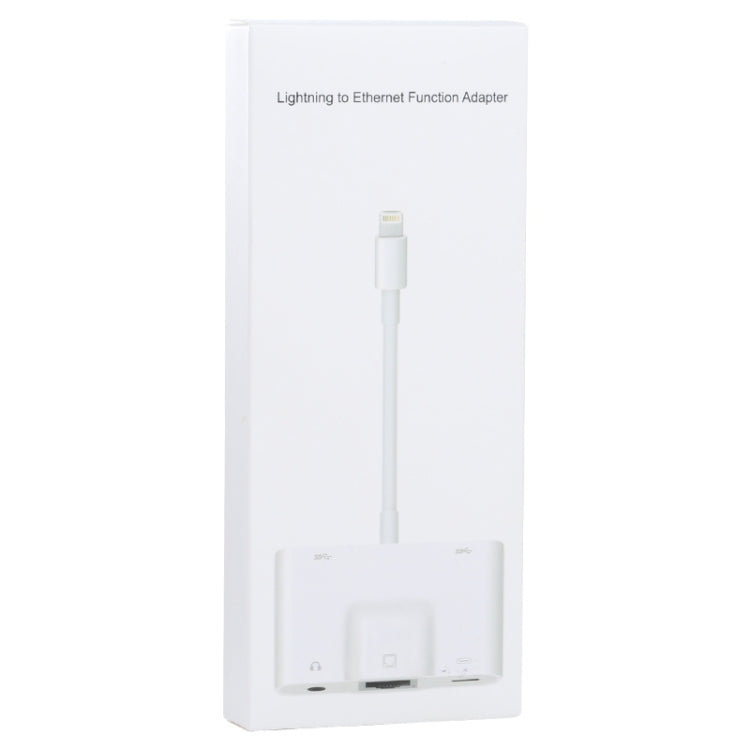 Adattatore 5 in 1 per iPhone con USB, AUX e Ethernet