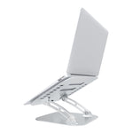 Supporto base in alluminio per laptop con dissipazione calore
