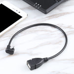 Cavo dati OTG Micro USB maschio a USB 2.0 femmina 24 cm