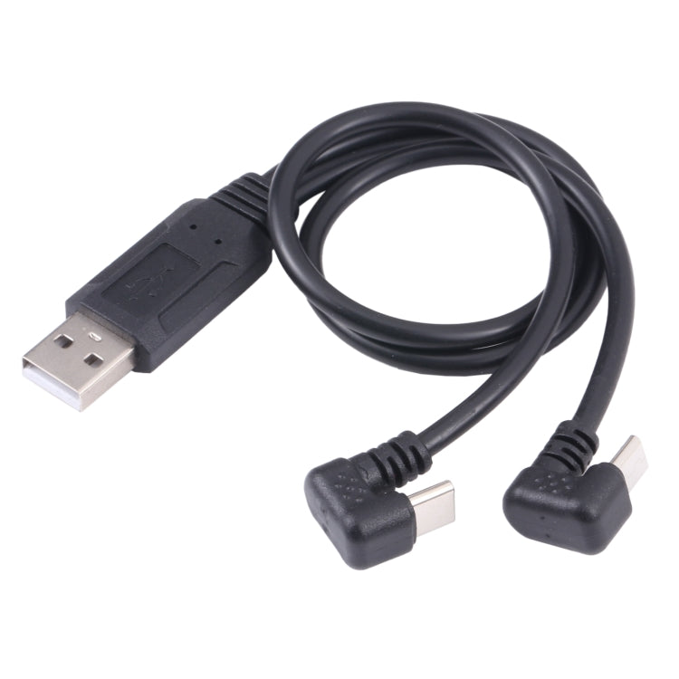 Cavo USB-C e Micro USB maschio a USB tipo A 24cm nero