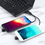 Cavo USB-C e Micro USB maschio a USB tipo A 24cm nero