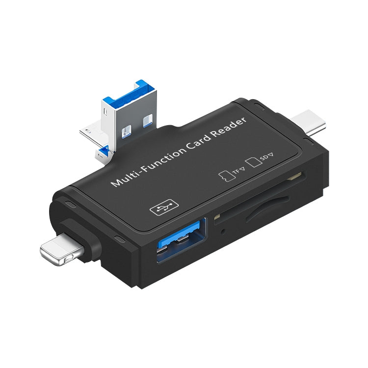 Lettore di schede USB 2.0 7 in 1 compatibile PC e smartphone