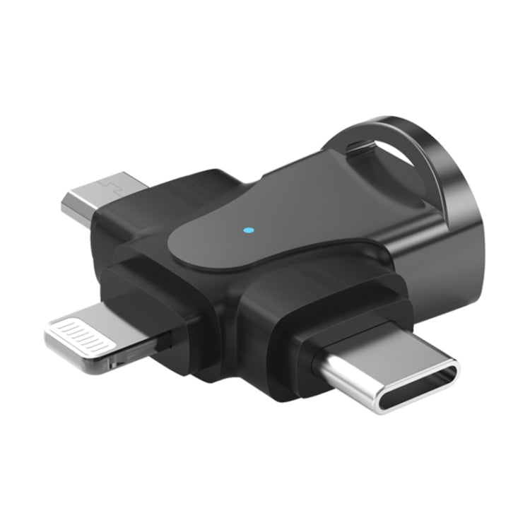 Adattatore OTG 3 in 1 USB a Type-C Micro USB 8 Pin