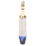 Spina audio stereo 6,35 mm placcata oro per saldatura - immagine 2