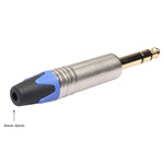 Spina audio stereo 6,35 mm placcata oro per saldatura - immagine 4