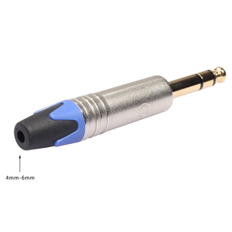 Spina audio stereo 6,35 mm placcata oro per saldatura - immagine 4