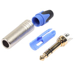 Spina audio stereo 6,35 mm placcata oro per saldatura - immagine 5