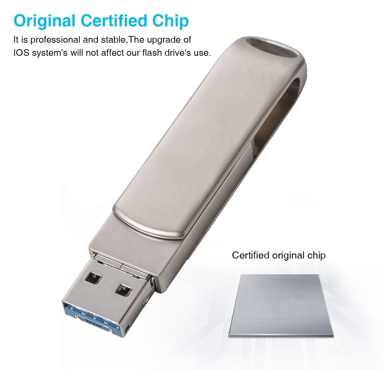 Richwell Disco Flash 64GB 3 in 1 OTG in metallo
