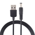 Cavo alimentazione USB a DC 5,5x2,1 mm 1 m 3 A