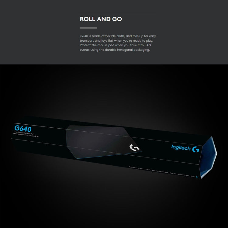 Tappetino mouse gaming morbido Logitech G640 46x40 cm