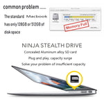Custodia in lega di alluminio per scheda SD MacBook Pro 13,3"