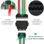 Adattatore SATA 22 pin femmina a SATA Slimline 13 pin maschio