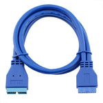 Prolunga USB 3.0 20 pin femmina a maschio 50 cm