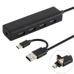 Convertitore HUB USB-C 3 in 1 con 4 porte USB 2.0