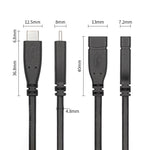 Cavo adattatore USB-C maschio a USB-C femmina 50 cm Gen2