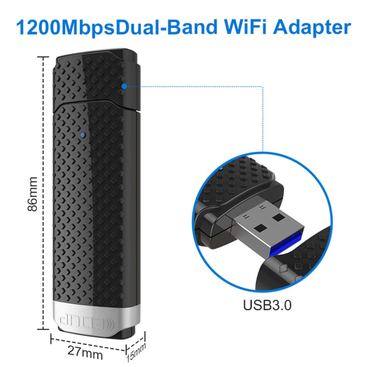 Adattatore Ethernet USB 3.0 1200 Mbps EDUP EP-AC1617