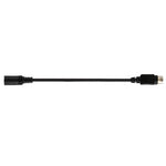 Cavo alimentazione DC 3 pin DIN a 5,5x2,5 mm 13 cm