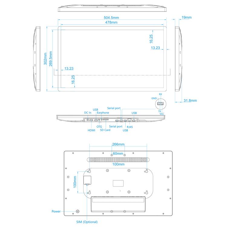 Cornice digitale 21,5 pollici Full HD con Android 8.1 e WiFi - immagine 5