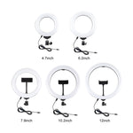 Anello LED dimmerabile 6,2" USB con treppiede da tavolo