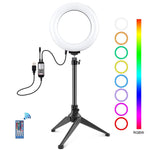 Luce anello LED PULUZ RGBW 6,2 pollici con treppiede e telecomando
