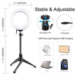 Luce anello LED PULUZ RGBW 6,2 pollici con treppiede e telecomando - immagine 3