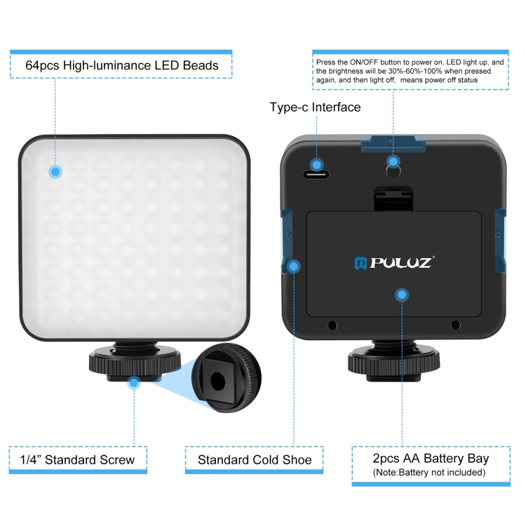 PULUZ 4 in 1 Vlogging Live Broadcast LED Selfie Fill Light Kit di attrezzatura video per smartphone con microfono + supporto per treppiede + testa per treppiede con slitta fredda per iPhone, Galaxy, Huawei, Xiaomi, HTC, LG, Google e altri smartphone   ...