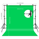 Kit fotografico Softbox da studio con luce LED PULUZ con sfondo, riflettente, supporto per treppiede e sacchi di sabbia, Photography Light  Kit, EU Plug, Photography Light  Kit, US Plug