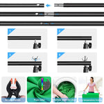 Kit fotografico Softbox da studio con luce LED PULUZ con sfondo, riflettente, supporto per treppiede e sacchi di sabbia, Photography Light  Kit, EU Plug, Photography Light  Kit, US Plug