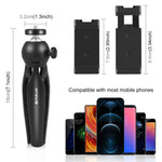 Kit video vlogger smartphone con microfono e treppiede