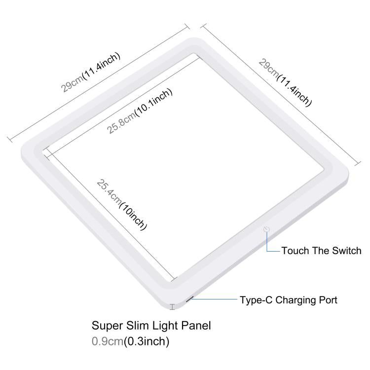 PULUZ Tenda da tiro con luce ad anello pieghevole da 30 cm per illuminazione fotografica con pannello luminoso senza ombre, 30cm Box + Shadowless Light