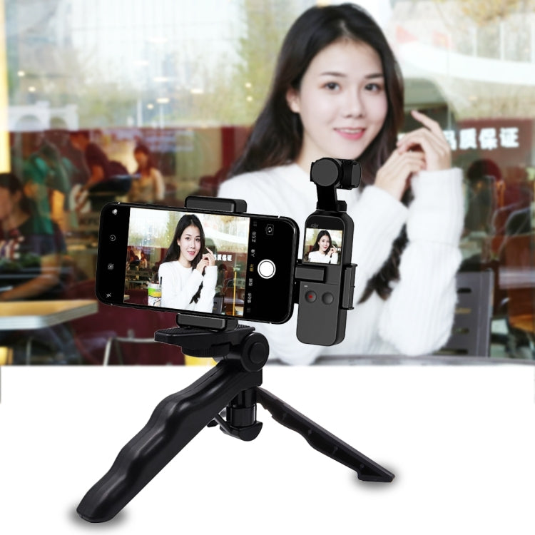 Morsetto e treppiede pieghevole per smartphone e DJI Osmo
