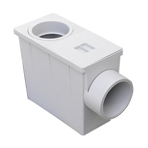 Pozzetto pluviale sifonato in PP 80/100mm PPL100 2PPL100 P1580