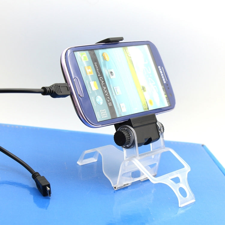 Supporto morsetto OTG per smartphone fino a 6 pollici