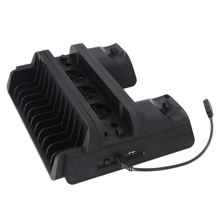 Ventola raffreddamento PS4 con dock ricarica controller