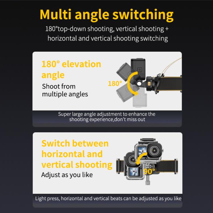 Cintura con cinghia magnetica sgancio rapido per action camera