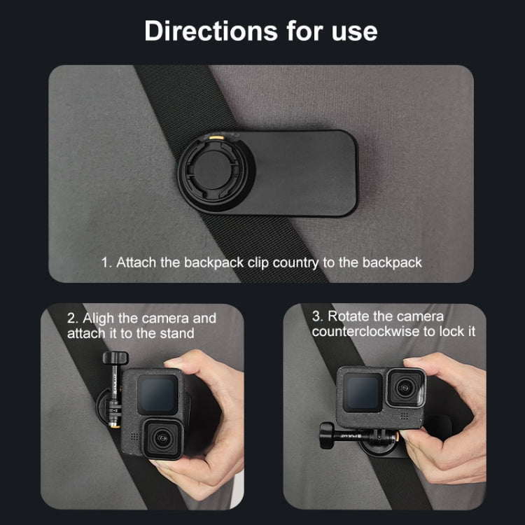 Clip tracolla a sgancio rapido magnetica per zaino compatibile Go