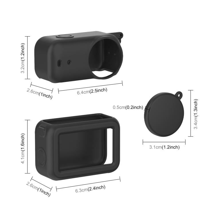 Cover protettiva in silicone 3 in 1 per DJI Osmo Nano