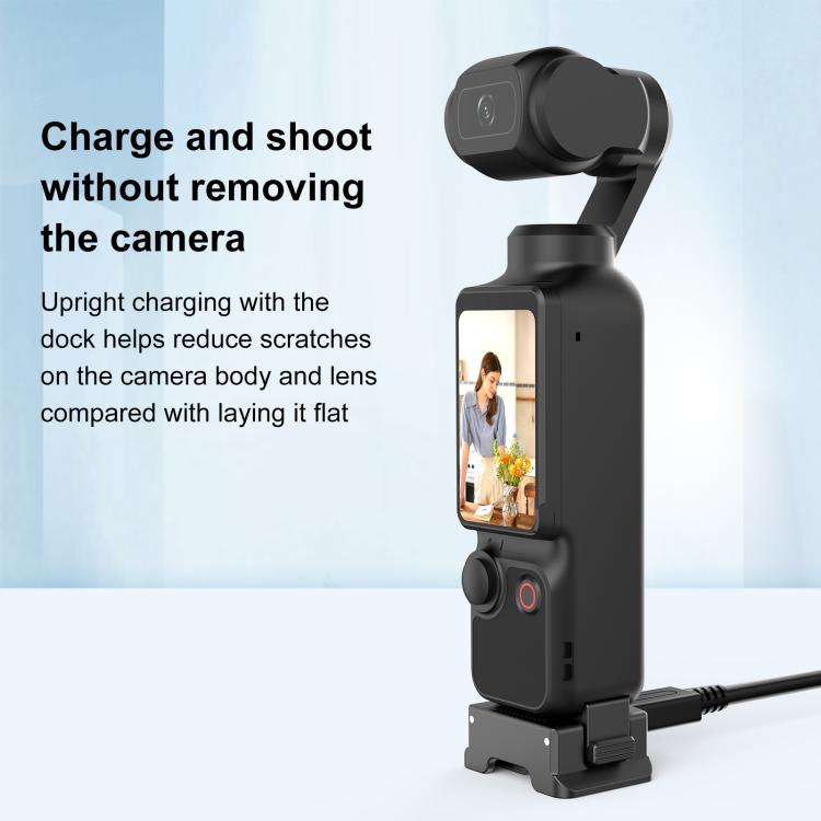 Base di ricarica rapida in plastica per DJI Osmo Pocket 3