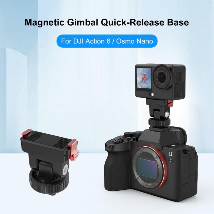 Base montaggio rapido in plastica per DJI Osmo Action 6