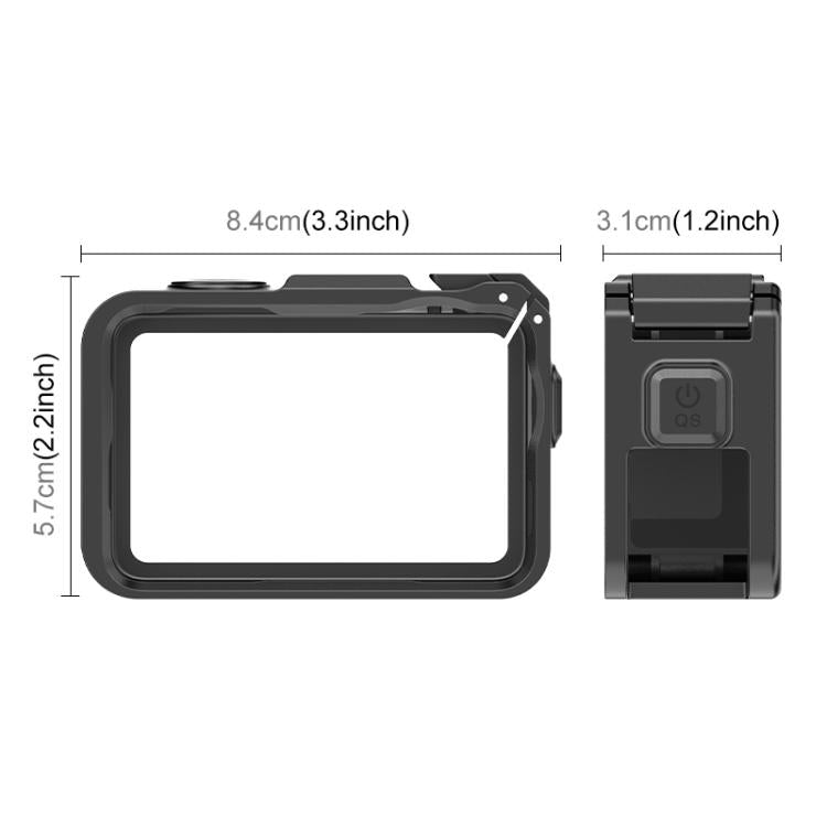 Gabbia in plastica per DJI Osmo Action 6 con slitta a caldo