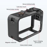Gabbia in plastica per DJI Osmo Action 6 con slitta a caldo