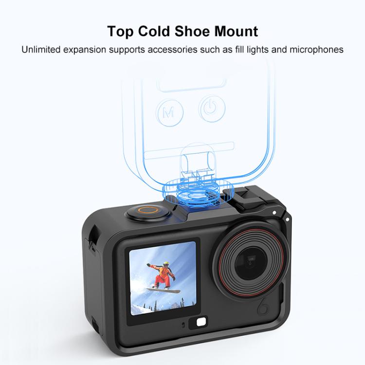 Gabbia in plastica per DJI Osmo Action 6 con slitta a caldo