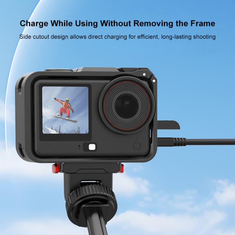 Gabbia in plastica per DJI Osmo Action 6 con slitta a caldo