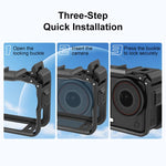Gabbia in plastica per DJI Osmo Action 6 con slitta a caldo