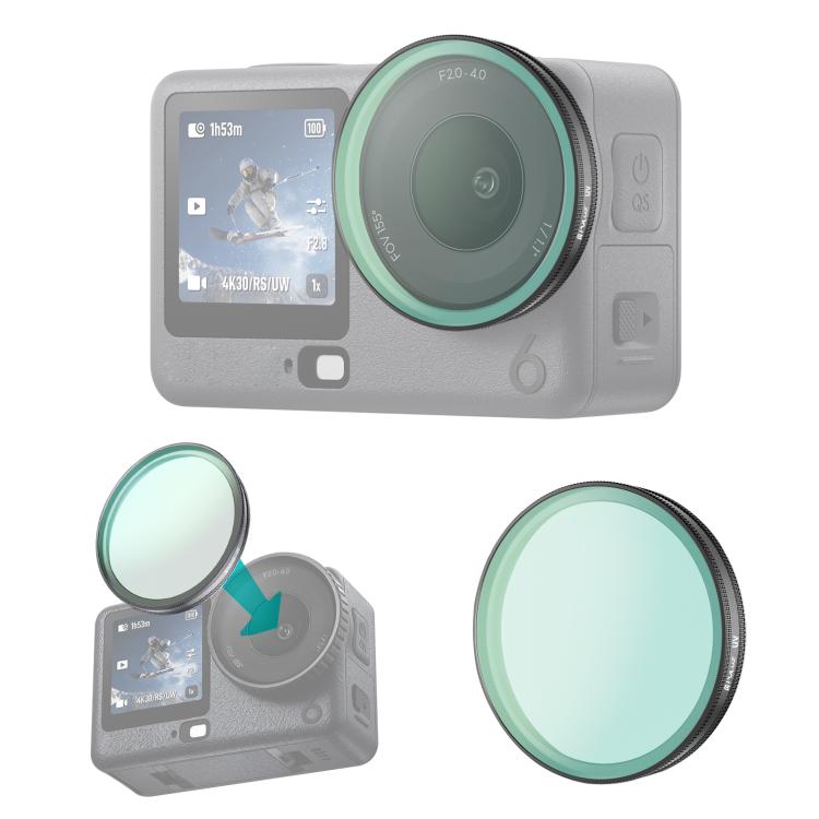 Filtro UV per obiettivo DJI Osmo Action 6 in vetro