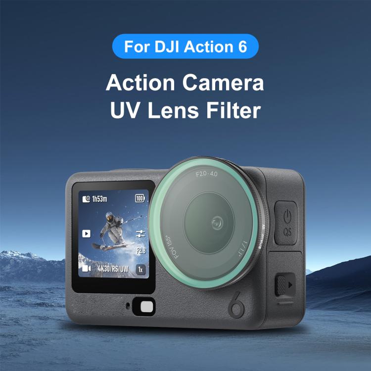 Filtro UV per obiettivo DJI Osmo Action 6 in vetro