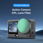 Filtro CPL per obiettivo DJI Osmo Action 6 in vetro ottico