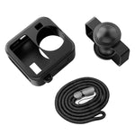 Custodia protettiva in silicone per GoPro MAX2 con copriobiettivo